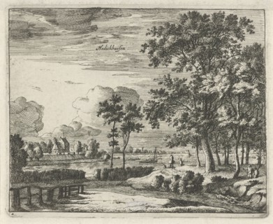 View of Hedikhuizen, The Netherlands, Roelant Roghman, Clement de Jonghe, 1637 - 1677