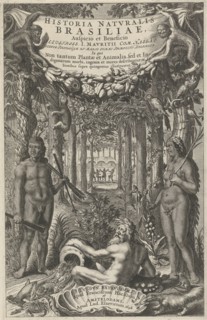Brazilians in a forest, Theodor Matham, Lowijs Elzevier (III), Franciscus Hackius, 1648