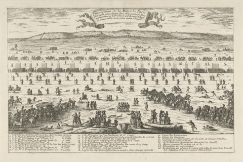 Army Planning of the garrison of Paris, 1660 France, Albert Flamen, after 1660 - 1662