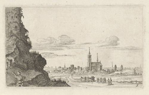 Two climbers on a ruin, Gillis van Scheyndel (I), 1605 - 1653