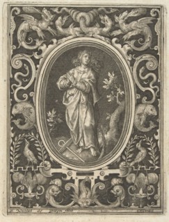 Decoration with Spes, Nicolaes de Bruyn, 1581 - 1656