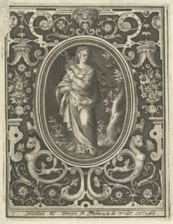 Decoration with Fides, Nicolaes de Bruyn, 1581 - 1656
