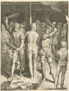 Flagellation of Christ, Nicolaes de Bruyn, 1619