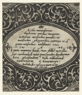 Liber maurusiarum duplicium, print maker: Balthazar van den Bos, 1528 - 1580