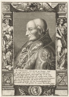 Portrait of Pope Adrian VI, Hendrik Bary, Geeraert Brandt (I), 1657-1707