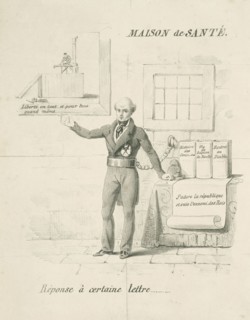 Cartoon by Louis de Potter, 1830, print maker: Anonymous, 1828 - 1830
