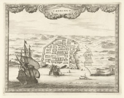 View of Santo Domingo, Thomas Doesburgh, Johannes Covens and Cornelis Mortier, Staten van Holland