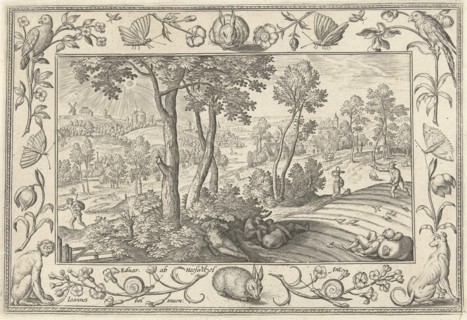 Weeds among the wheat, Adriaen Collaert, Eduwart Hoes Winckel, 1582-1586