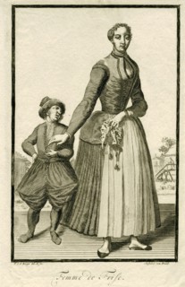 Woman from Friesland, Pieter van den Berge, in or after 1694 - 1737