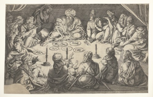 Oriental meal, Jan Cornelisz Vermeyen, 1513 - 1559