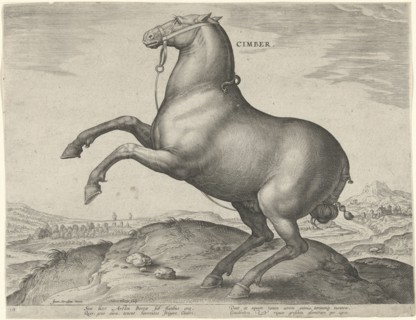 Horse from Scythia, Hieronymus Wierix, Philips Galle, c. 1583 - c. 1587