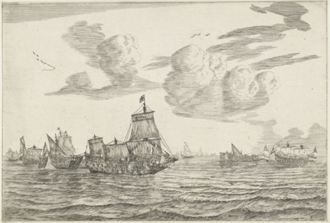 After the battle, Reinier Nooms, 1652 - 1670