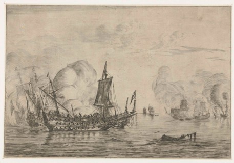 After the battle, Reinier Nooms, 1652 - 1670