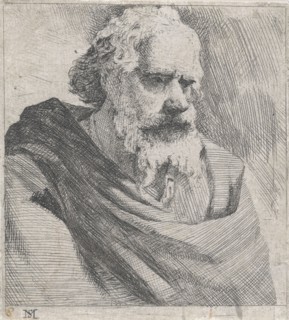 Bust of an old bearded man, Michael Sweerts, 1656