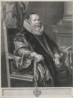 Portrait of Jacob Roelants (1568-1651), Paulus Pontius, Thomas Willeboirts Bosschaert, 1616 - 1657
