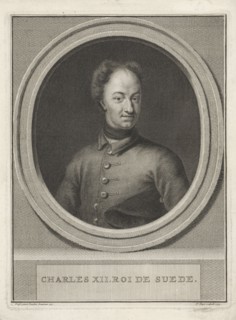 Portrait of King Charles XII of Sweden, Pieter Tanjé, 1739