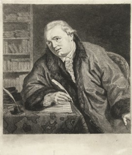 Portrait of the composer and etcher Johan Antoni Kauclitz Colizzi, print maker: Louis Bernard