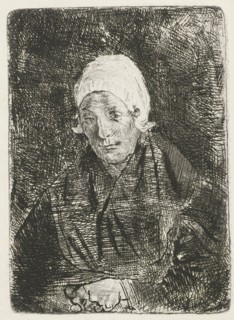 Katwijk old woman, The Netherlands, Jozef IsraÃ«ls, 1835 - 1911