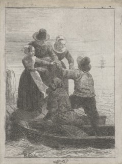 Embarkation, Reinier Craeyvanger, 1822 - 1880
