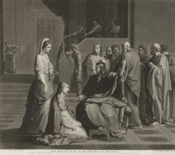 Christ with Martha and Mary, Charles Howard Hodges, Evert Maaskamp, 1809