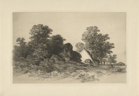 Watermill in a wooded landscape, Remigius Adrianus Haanen, c. 1827 - 1888