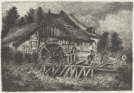 Watermill, Arnoud Schaepkens, 1831 - 1904