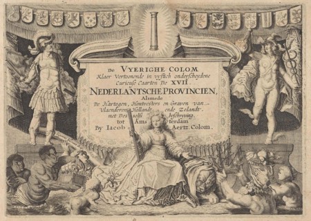 Jacob Aertz Colom, De Vyerighe Colom, klaer vertoonende de XVII Nederlantsche ProvinciÃ«n, ca. 1660