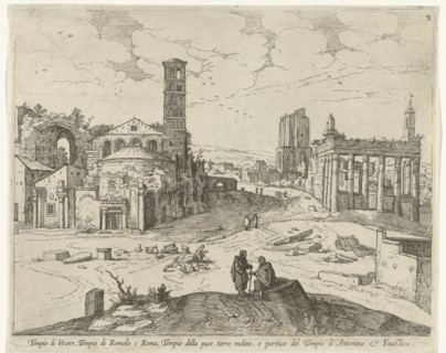View of the Roman Forum, Willem van Nieulandt (II), 1594 - 1635