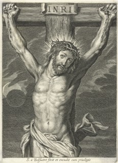 Christ on the cross and eclipse, Schelte Adamsz. Bolswert, Peter Paul Rubens, c. 1596 - c. 1659