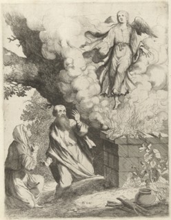 Manoach's sacrifice, Willem Basse, Hendrick Hondius (I), 1633 - 1672