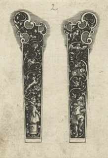 Two knife handles, Michiel le Blon, 1597 - c. 1626