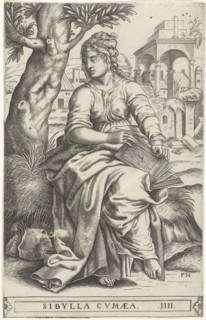 Sibyl of Cumae, print maker: Frans Huys, 1546 - 1562