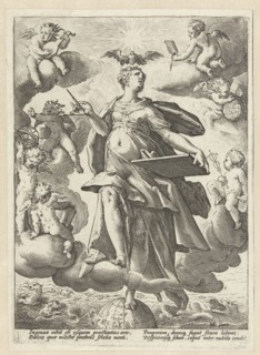 Allegory of art, Hendrick Goltzius, 1586 - 1590