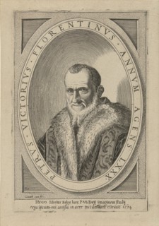 Portrait of Pietro Vettori, Cornelis Cort, Anonymous, Hugo Blotius, 1574