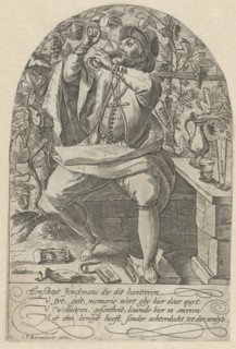 Young drinker, Anonymous, Johannes Pietersz. Berendrecht, 1590 - 1610