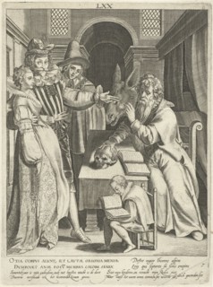 Seventh life of seventy year old man who gives his children counsel, Assuerus of Londerseel,