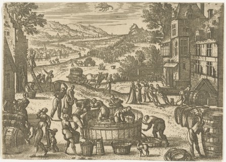 October, Pieter van der Borcht (I), 1545 - 1608