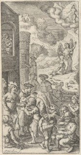 Works of mercy, Theodor Matham, 1626
