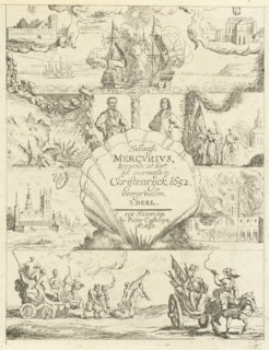 Several events in Europe in the year 1652, print maker: Dirck de Bray, Pieter Casteleyn, 1653