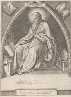 Church Father Ambrosius, Roeland van Bolten, Jacob Matham, Christoffel van Sichem, after 1600 -