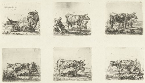 Cows and shepherds, Ernst Willem Jan Bagelaar, 1814