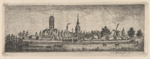 View Oudewater, The Netherlands, Eberhard Cornelis Rahms, 1884