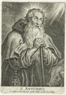 Saint Anthony the Great with taustaf and pig, Schelte Adamsz. Bolswert, Peter Paul Rubens, Martinus