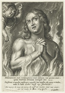 soul in purgatory pray for mercy, print maker: Schelte Adamsz. Bolswert, Peter Paul Rubens,