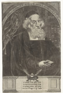 Portrait of Isaac Aboab da Fonseca, print maker: Aernout Nagtegaal, 1686