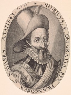 Portrait of Henry IV of France, print maker: Crispijn van de Passe I possibly, Hendrick Goltzius,