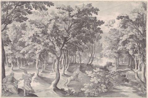 Fifth vision of Ezra, Nicolaes de Bruyn, 1613