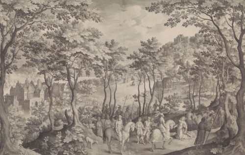 David and Abigail, Nicolaes de Bruyn, 1608
