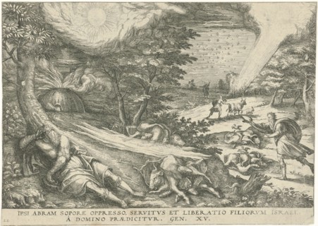 God's covenant with Abraham, print maker: Symon Novelanus attributed to, Johann Bussemacher