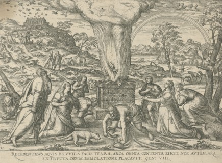 Sacrifice of Noah, attributed to Symon Novelanus, 1577 - 1627